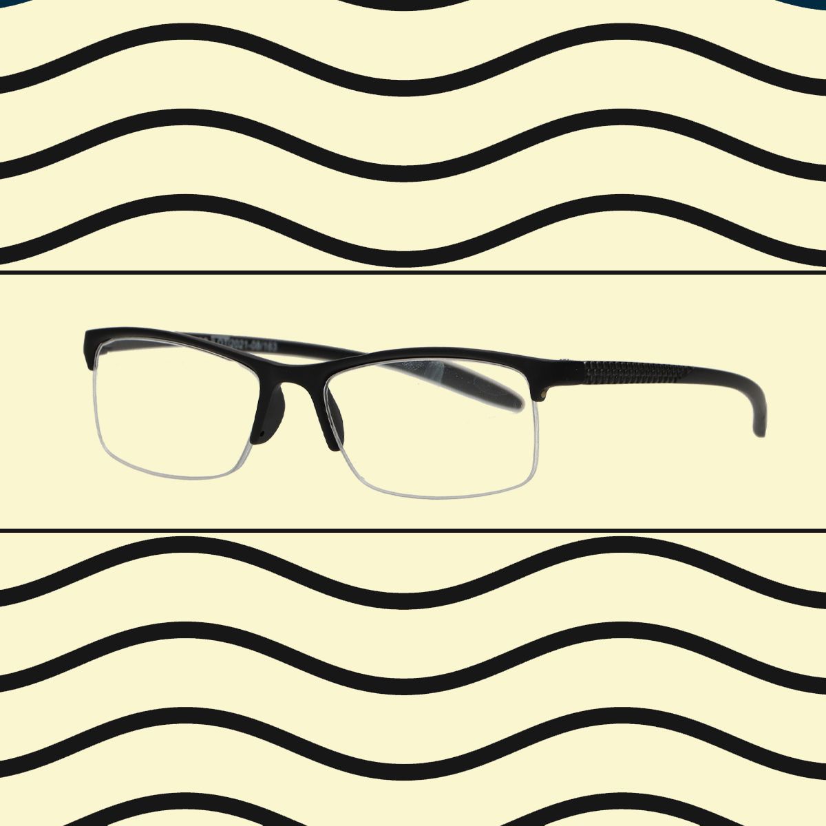 Spectrum Spectrum Reading Glasses Black Rectangular Halfloos 3.50