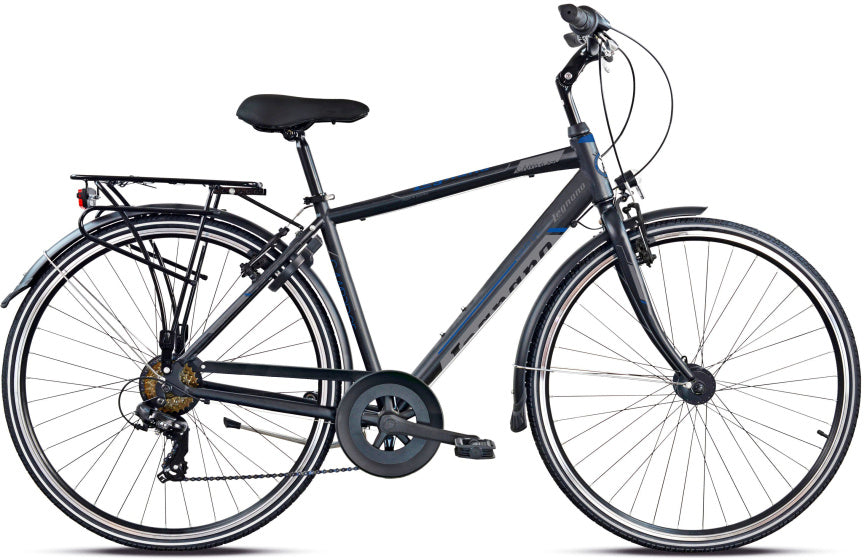 LeGnano Cambridge 28 pollici 58 cm Men 7V V-Brakes Mat Grey Black