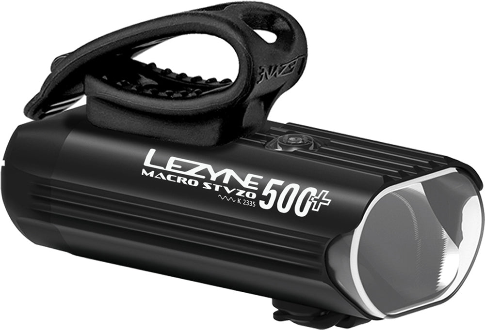 Luz delantera de marcha atrás Lezyne macro stvzo 500+ + kit cargado