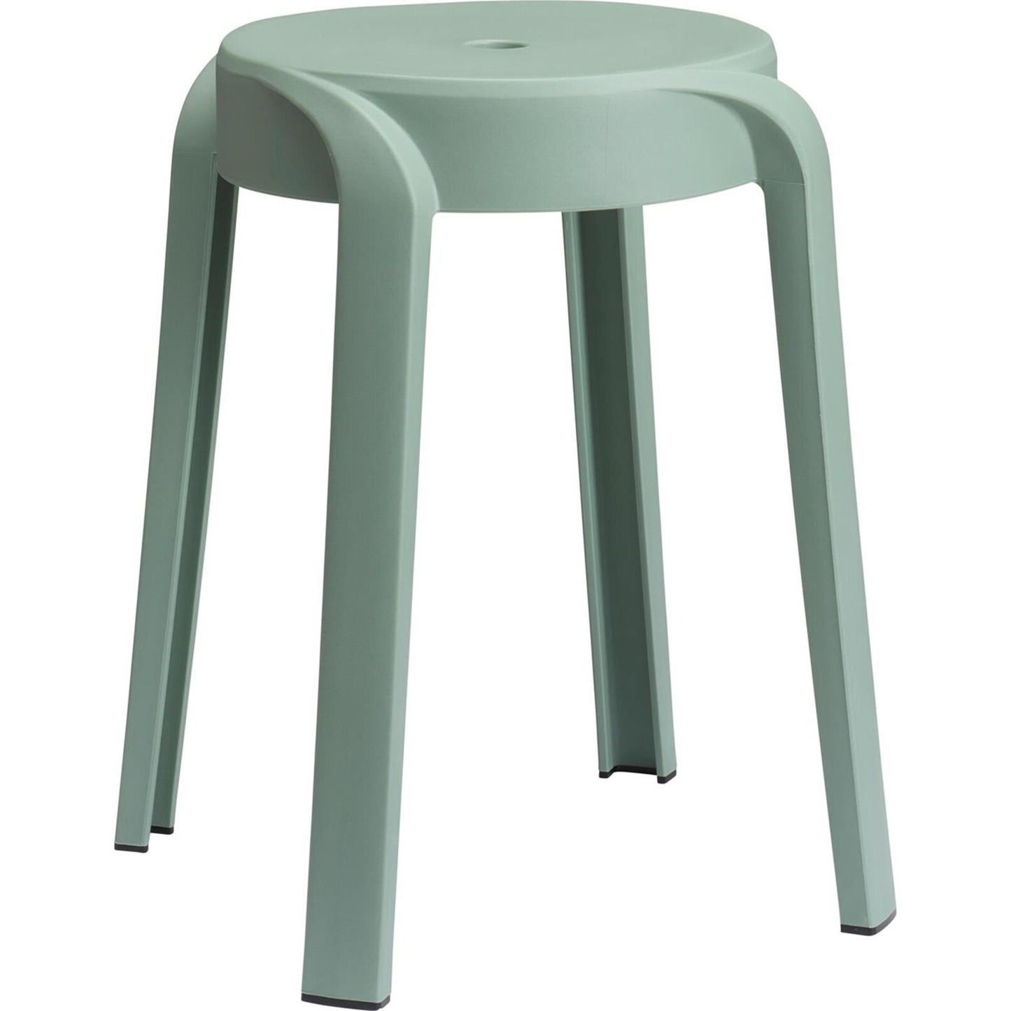 Taburete de diseño apilable verde claro