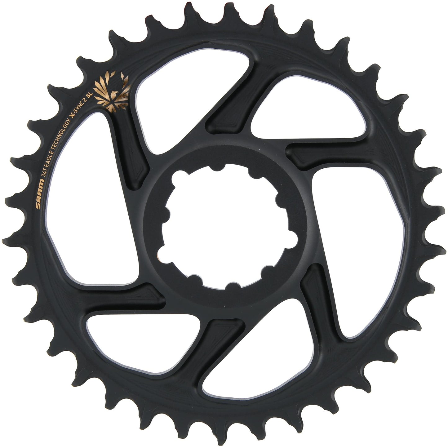 Anillo de cadena sram x-sync2 sl 34 dientes alu oro