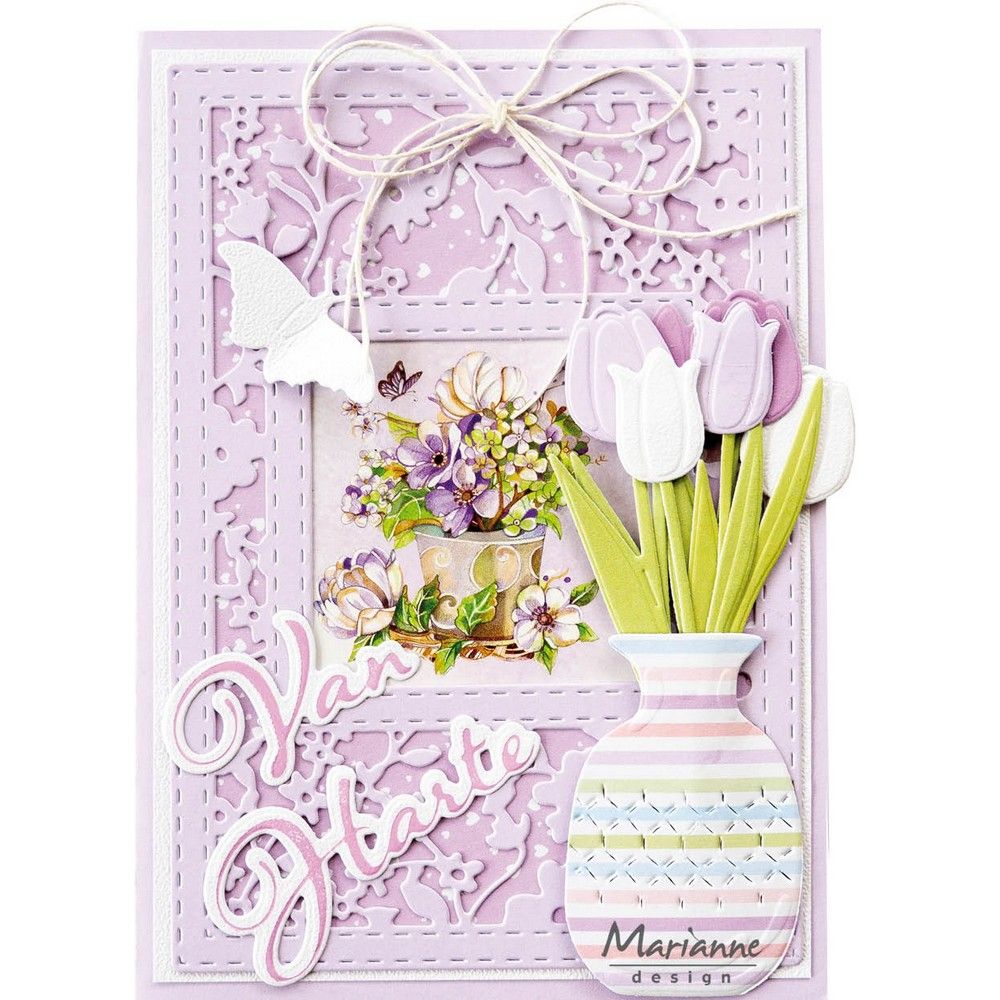 Diseño Marianne • flores rectangulares creativas