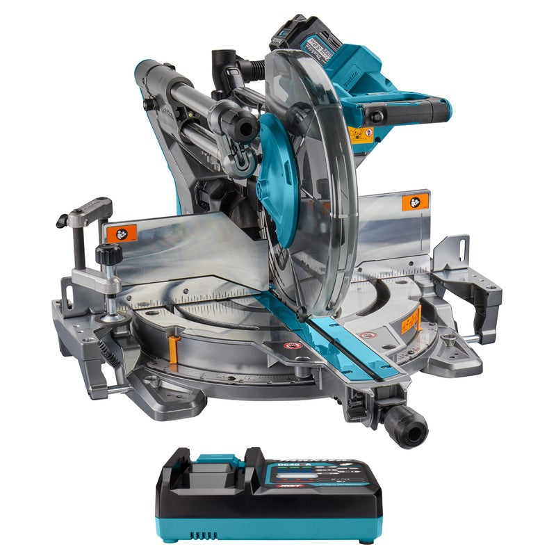Makita ls004gm102 | 40v máximo | sierra tronzadora radial | 260 mm | Batería de 4,0 ah (1 ud.) | cargador rápido | en caja | con transmisor aws ls004gm102