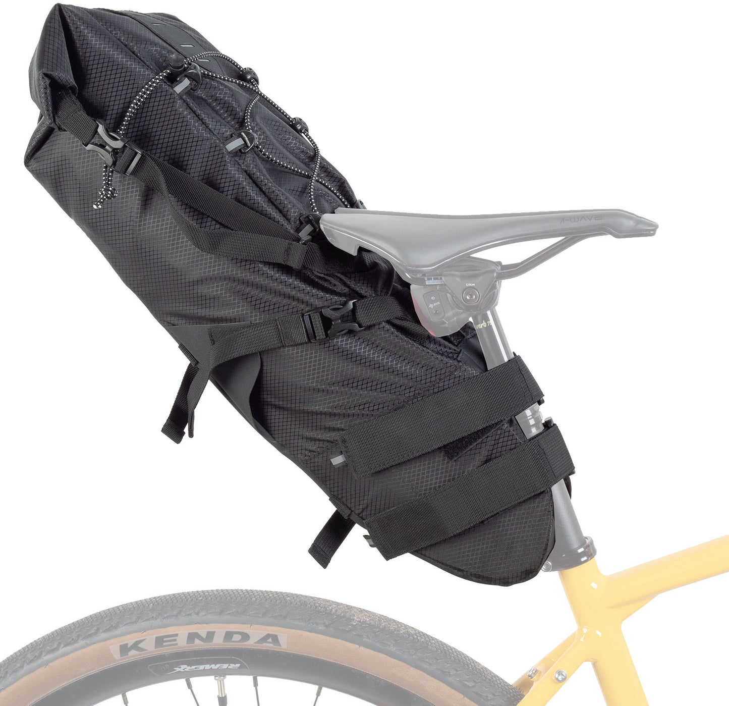 Sella M-wave Rough Ride l borsa da sella serie nera
