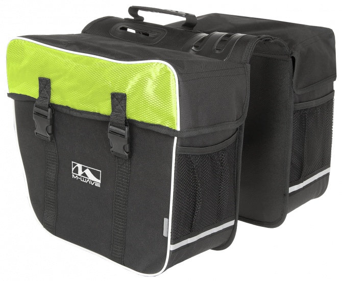 Borsa per biciclette a doppia bicicletta M-wave Amsterdam 30l verde