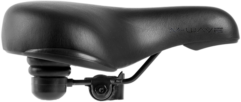 M-wave Elast xxl City Saddle Unisex Black
