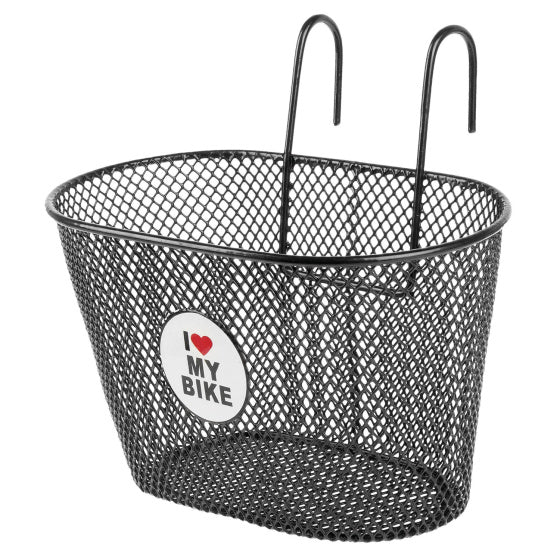 Canasta de bicicleta M-wave 5 litros amor en bicicleta negra