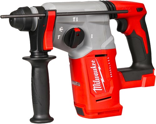 Milwaukee m18 blh-0 | m18 accu boorhamer | koolborstelloos | 4-standen | sds-plus | zonder accu's en lader - 4933479426