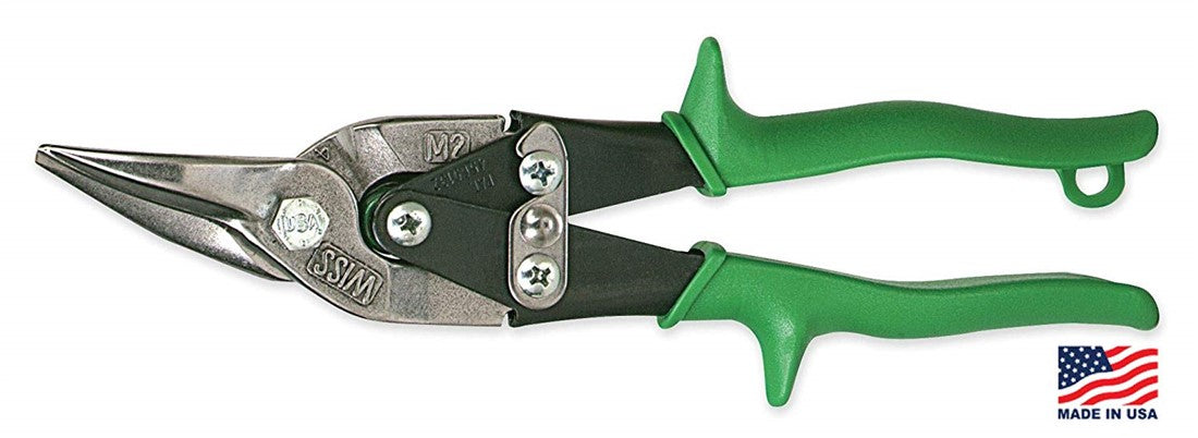 Tijeras Wiss para metal, corte derecho, verde, 248mm - m2r - m2r