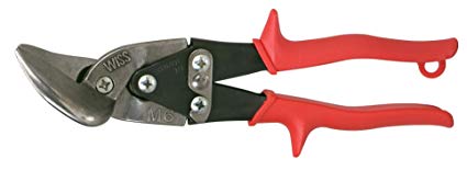 Wiss 9 1-4 forbici metallo metalmaster taglio sinistro rosso - m6r - m6r