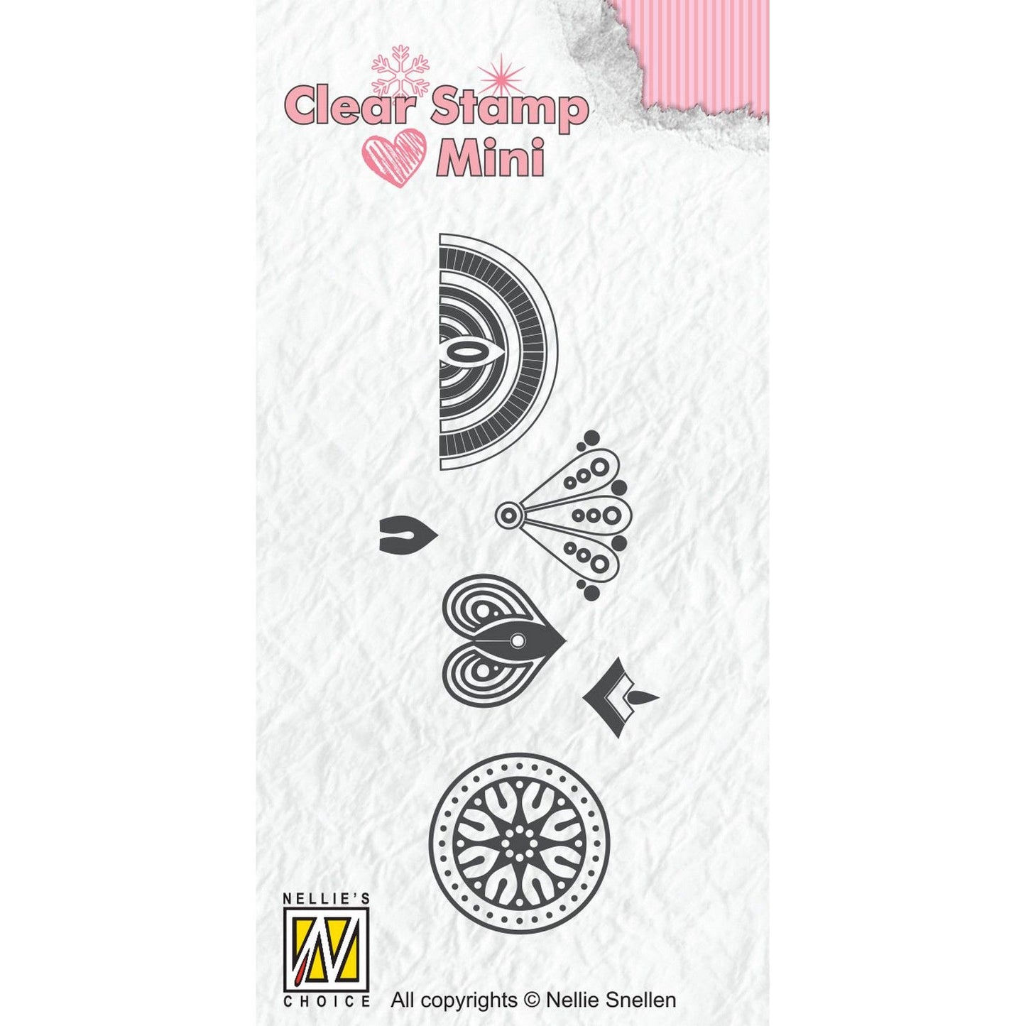 La elección de Nellie • sellos transparentes mandala mini flor-3