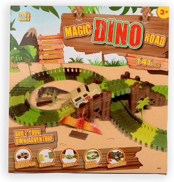 Jonotoys Magic Dino Road, costruisci le tue avventure Dino Baan