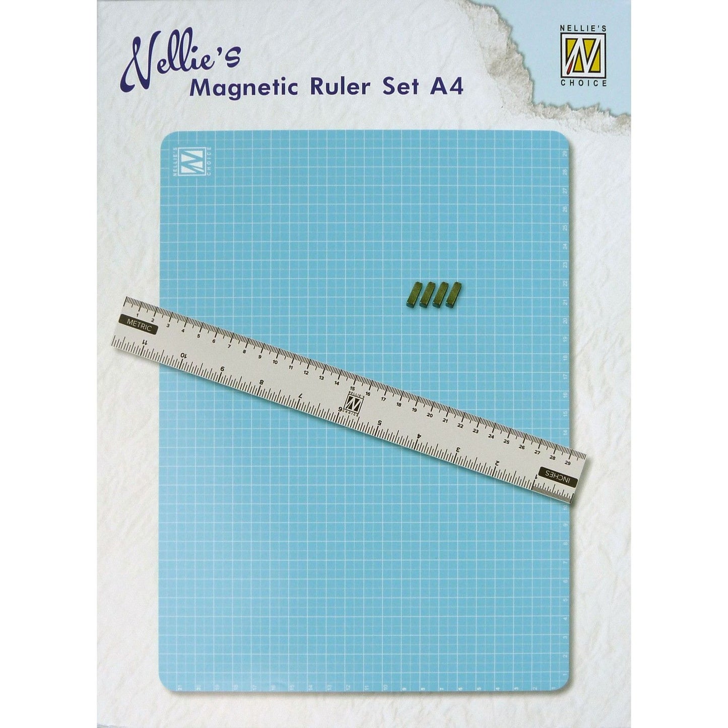 La scelta di Nellie • set di magneti tappetino magnetico, righello magnetico e 4 magneti A4