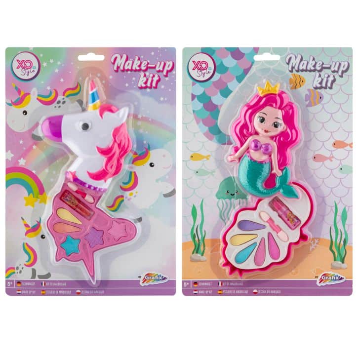 Bongers trucco giocattolo set sulla mappa con un unicorno o una sirena