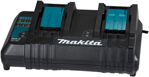 Makita accessoires makita dc18sh oplader voor gelijktijdig 2 accu's opladen - duolader - dc18sh