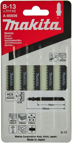 Hoja de sierra de calar Makita b13 (5uds)