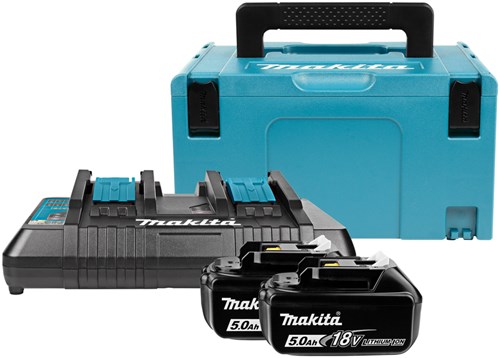 Kit avviamento batteria Makita lxt dc18rd 2xbl1850b