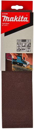 Accesorios Makita d-67206 | cinta de lijado | guardar k180 | 76x610 | 3 piezas - d-67206