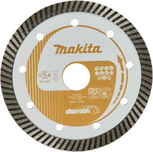 Makita accessories diamond disc | 125 x 22.23 x 2.2mm - d-80167