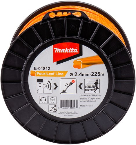 Accesorios Makita e-01812 | línea de corte | 2,4x225m | naranja - e-01812