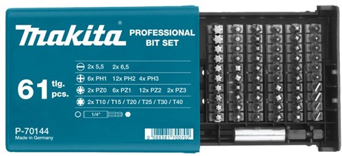 Set di punte per cacciavite Makita da 61 pezzi