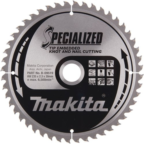 Makita accessories circular saw blade tipe 235x30x2.3 48t 18g - b-09519