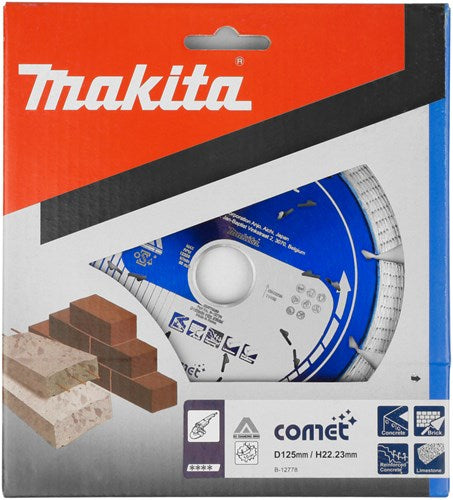 Makita accessories diamond disc 125x22.2mm blue - b-12778