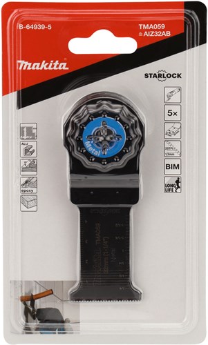 Accessori Makita sega ad immersione bimetallicatma059 aiz32ab | 5 pezzi - b-64939-5