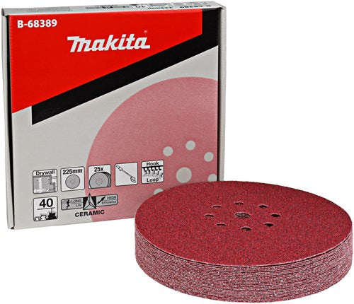 Makita accessoires makita b-68389 schuurschijf 225mm k40 velcro