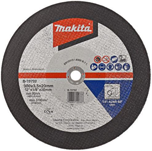 Accessori Makita b-70792 disco da taglio 300x4,0x20mm acciaio - b-70792