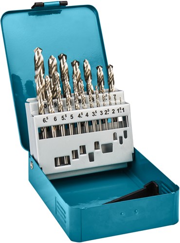 Makita accessoires metaalborenset | 19-delig | hss-g - d-54025 - d-54025