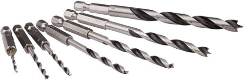 Accessori Makita d-62371 set punte elicoidali per legno 7 pezzi 1 4'' - d-62371