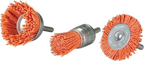 Set spazzole accessori Makita nylon 3 pezzi - d-70742 d-70742