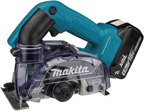 Makita dcc500rtj | lxt accu diamantsnijder 18v 125mm droog in mbox (2x 5.0ah accu + snellader) - dcc500rtj
