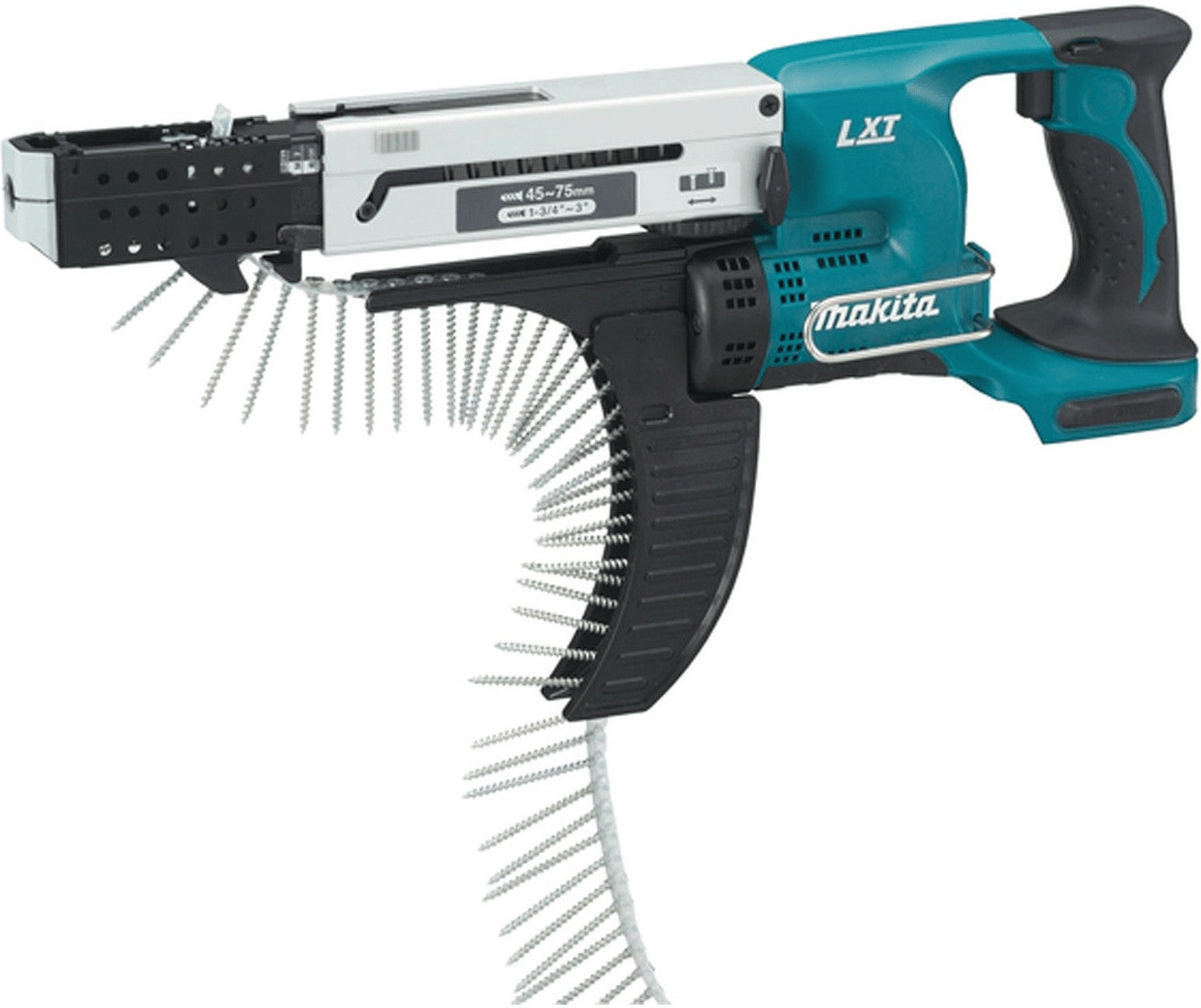 Cuerpo de destornillador de correa con batería de iones de litio de 18 V Makita dfr750z - 45 -75 mm | sin baterías ni cargador - dfr750z