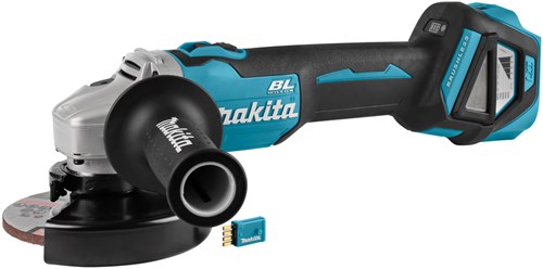 Amoladora angular a batería Makita 125mm 18v desnuda (aws)
