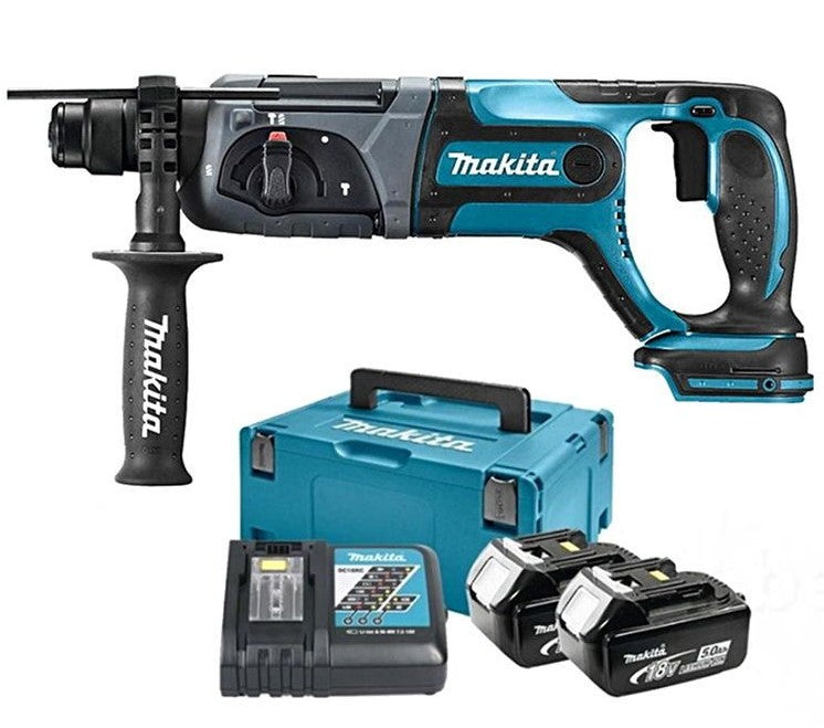 Martello combinato a batteria Makita mr241rtj 18v | sds-plus | 5.0ah agli ioni di litio -MR241rtj