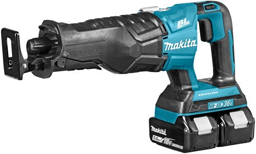 Makita DJR360PT2 - Sega alternativa 2x18 V batteria 5,0 Ah (2 pz), caricatore rapido duo, valigetta
