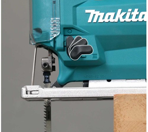 Makita djv186z | seghetto alternativo a batteria | 18v| maniglia a D | senza batterie e caricabatterie | in scatola - djv186z