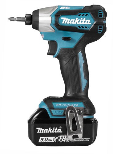 Makita dtd156rtj slagschroevendraaier 18v | inclusief 2x5.0ah accu's, snellader, mbox