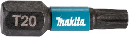 Makita accessoires makita e-12382 slagschroefbit t20x25mm - impact black bit-set - 25-delig - bitset - torx 20