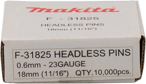 Makita accessoires makita f-31825 pin vk geg. 18mm