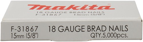 Makita accessoires makita f-31867 brad 15mm ve=5000