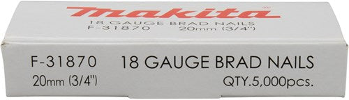Makita accessoires brad 20mm 1,0x1,2mm - f-31870
