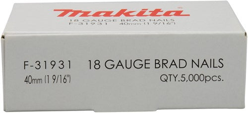 Makita accessoires makita f-31931 brad 40mm. ve=5000