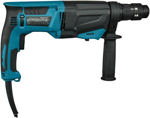 Martello combinato Makita hr2670ft | sds-plus | con testa di perforazione intercambiabile | 800 W 3,0 anni - ore 2670 piedi
