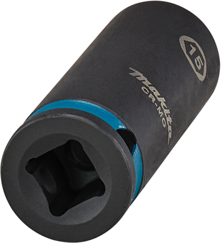 Makita e-16324 impact black krachtdop 3 8 lang | 15 mm