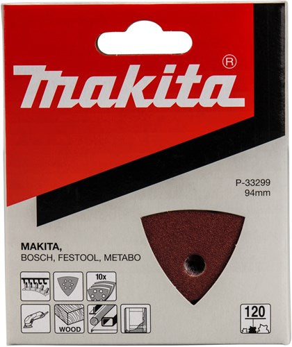 Makita accessoires schuurvel 3-k k120 red v. - p-33299