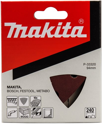 Makita accessoires schuurvel 3-k k240 red v. - p-33320