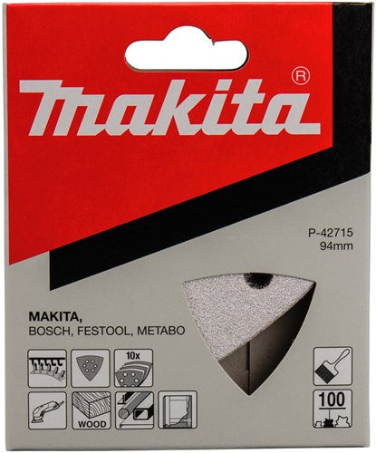 Makita accessoires makita p-42715 schuurvel 3-k k100 white v.
